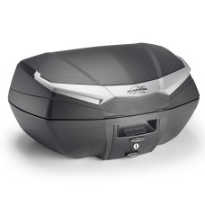 Центральний кофр Kappa K4900A MONOKEY на 49л., чорн.мат із сріблястими вставками
