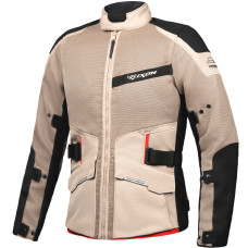 Мотокуртка IXON M-NJORD sand/black/red