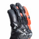 Рукавиці Dainese CARBON 4 SHORT LEATHER GLOVES BLACK/FLUO-RED