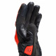 Рукавиці Dainese CARBON 4 SHORT LEATHER GLOVES BLACK/FLUO-RED