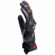 Рукавиці Dainese CARBON 4 SHORT LEATHER GLOVES BLACK/FLUO-RED