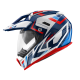 Мотошолом Kappa KV30R Grayer White Blue Red