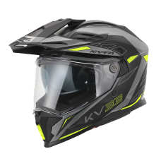 Мотошолом Kappa KV33F Wizard Matt Grey Black Yellow