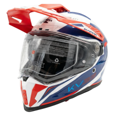 Мотошолом Kappa KV33F Wizard Gloss White Blue Red