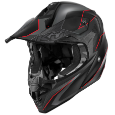 Мотошолом Kappa KV49R Evo Chaser Matt Black Grey Red
