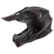 Мотошолом Kappa KV49R Evo Chaser Matt Black Grey Red