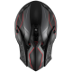 Мотошолом Kappa KV49R Evo Chaser Matt Black Grey Red