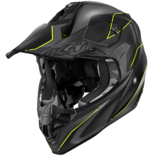 Мотошолом Kappa KV49R Evo Chaser Matt Black Grey Neon Yellow