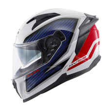Мотошолом Kappa KV52F Kronos Gloss White Blue Red