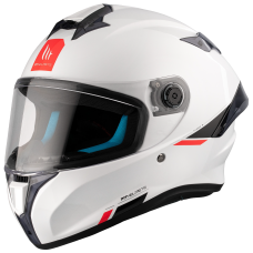 Мотошолом MT Helmets Targo S Solid A0 Gloss Pearl White