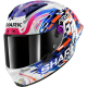 Мотошолом SHARK Aeron-GP Replica Zarco GP De France Purple Blue (2 визора)