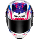 Мотошолом SHARK Aeron-GP Replica Zarco GP De France Purple Blue (2 визора)