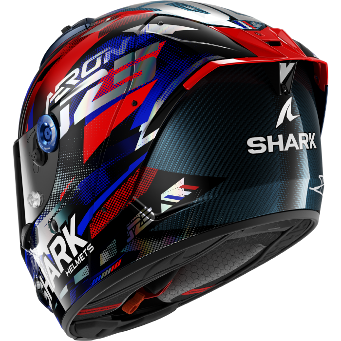 Мотошолом SHARK Aeron Zarco GP de France Carbon Blue Chrom