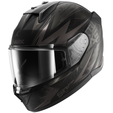 Мотошолом SHARK D-Skwal 3 Blast-R Mat Black Grey