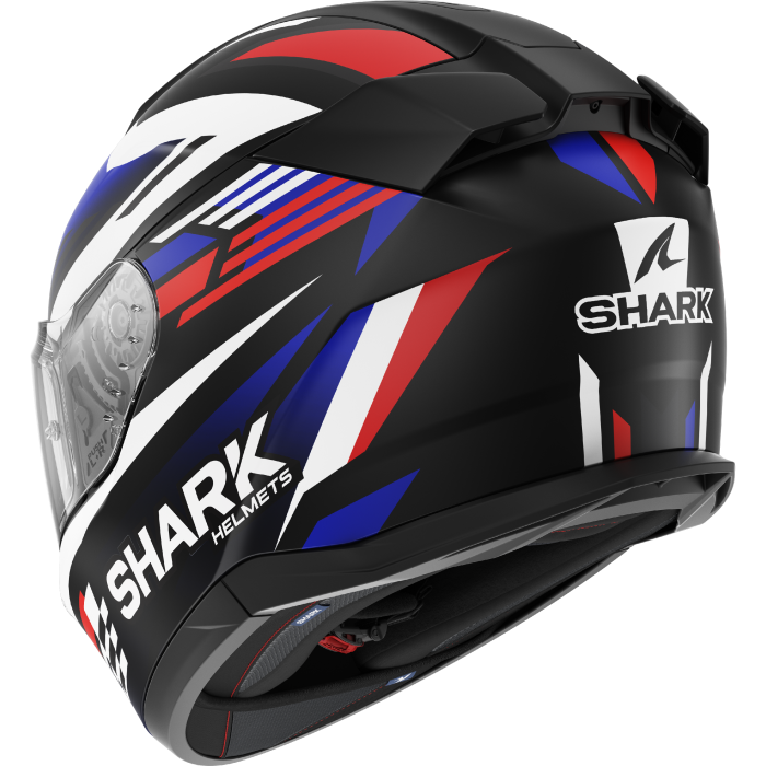 Мотошолом SHARK D-Skwal 3 Firstlap Mat Black Blue Red