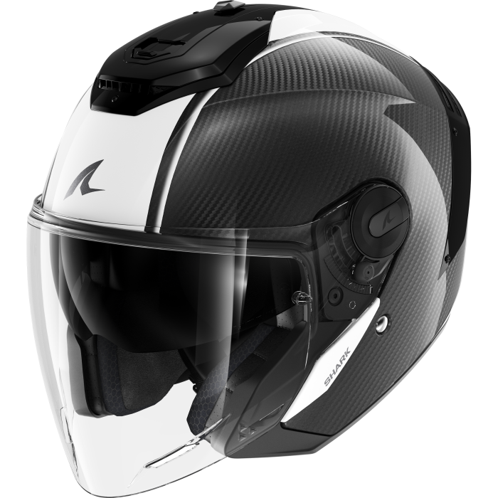 Мотошолом SHARK RS Jet Carbon Skin Carbon White Black