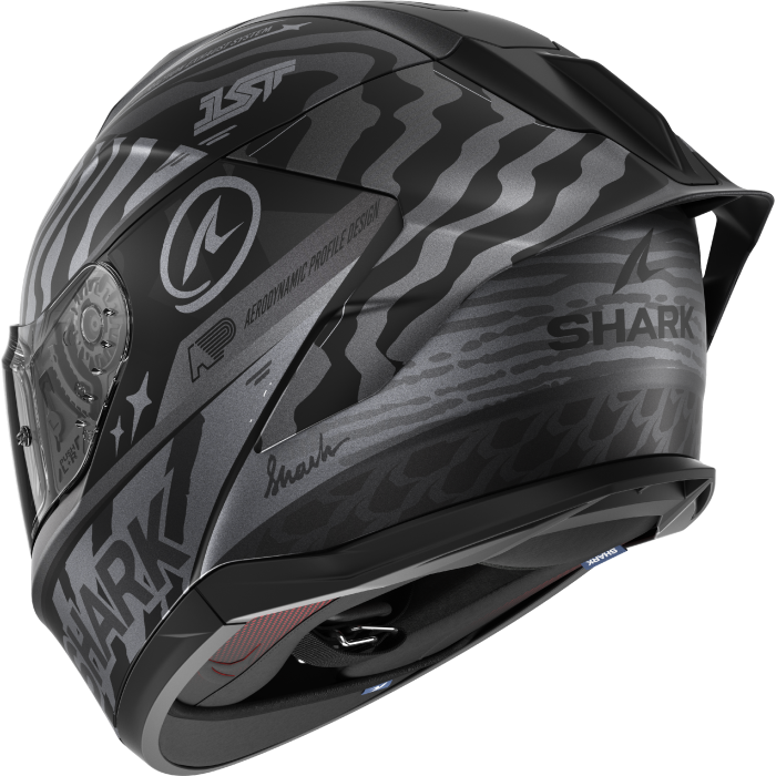 Мотошолом SHARK Skwal Cup Speed-Fancy Mat Black Anthracite Silver