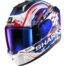 Мотошолом SHARK Skwal i3 Replica Zarco French GP White Purple Blue (2 визора)